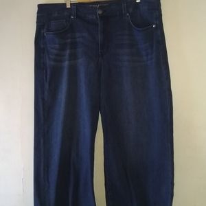 Seven7 Melissa McCarthy Sz 20W Wide Leg Crop Jeans